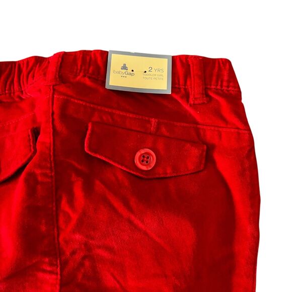 Baby Gap Pants Toddler Girls 2T Red Skinny Fit Pull-On Elastic Stretch - Picture 6 of 7